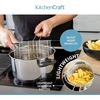 Kitchen Craft KitchenCraft gruzdintuvės puodas su krepšeliu ir dangčiu, indukcinėms kaitlentėms, KCCHIPLRG