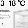 Klarstein mini šaldytuvas su stiklinėmis durimis, 68 l talpa, reguliuojamos lentynos, baltas HEA-Matterhorn-wh