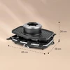 Klarstein stalo raclette grilis su fondiu rinkiniu, 1100 W, 8 keptuvėlėmis, Entrecote