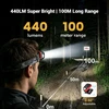 Klarus HM1 LED prožektorius ant galvos, 440 lm, IPX6, USB-C įkrovimas, judesio jutiklis