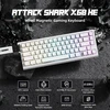 Klaviatūra ATTACK SHARK klaviatūros ir belaidės pelės rinkinys X68HE-X3, Hall efekto, PAW3395