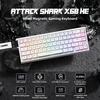 Klaviatūra ATTACK SHARK žaidimų klaviatūros ir belaidės pelės rinkinys X68HE-X3, Hall efekto jungikliai, 26 000 DPI
