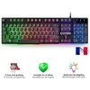 Klaviatūra EMPIRE GAMING žaidimų klaviatūros, pelės ir kilimėlio rinkinys RGB AZERTY 2400 DPI OE-KM-158