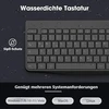 Klaviatūra KOORUI belaidis klaviatūros ir pelės rinkinys 2,4 GHz, QWERTZ, BK0104-Juodas