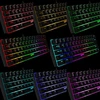 Klaviatūra KUIYN laidinis žaidimų klaviatūros, pelės ir kilimėlio rinkinys su RGB