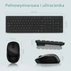 Klaviatūra LeadsaiL belaidis klaviatūros ir pelės rinkinys, 2,4 GHz, QWERTZ, USB, K786-Juodas