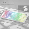 Klaviatūra LQXQ PBT pudding klavišų dangtelių rinkinys 130 vnt., OEM profilis, baltas