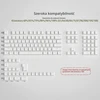 Klaviatūra LQXQ PBT pudding klavišų dangtelių rinkinys 130 vnt., OEM profilis, baltas