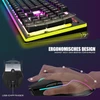 Klaviatūra RedThunder belaidis žaidimų klaviatūros ir pelės rinkinys, 2,4 GHz, QWERTZ DE, K10