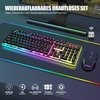 Klaviatūra RedThunder belaidis žaidimų klaviatūros ir pelės rinkinys, 2,4 GHz, QWERTZ DE, K10