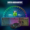 Klaviatūra RedThunder belaidis žaidimų klaviatūros ir pelės rinkinys, 2,4 GHz, QWERTZ DE, K10