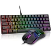 Klaviatūra RedThunder laidinis žaidimų klaviatūros ir pelės rinkinys RGB, 62 klavišai, 7200 DPI, K62