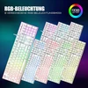Klaviatūra RedThunder žaidimų klaviatūros ir pelės rinkinys K10 QWERTZ, RGB apšvietimas, 7200 DPI