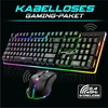 Klaviatūra Spirit Of Gamer belaidis žaidimų klaviatūros ir pelės rinkinys 2,4 GHz QWERTZ Ultimate 600