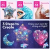 Klever Kits 3D siūlų meno rinkinys su LED lemputėmis vaikams 8–12 metų 60105