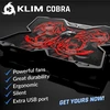KLIM Cobra nešiojamojo kompiuterio aušinimo stovas su 4 ventiliatoriais ir USB