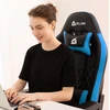 KLIM eSports žaidimų kėdė su 160° atlošu ir reguliuojamais porankiais, mėlyna