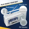 KLIM nešiojamas kasetinis magnetofonas su AM/FM radiju, Bluetooth ir USB KLSIN4825