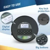 KLIM nešiojamasis CD grotuvas su Bluetooth, FM radiju ir MP3 palaikymu KLNOM0353