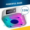 KLIM nešiojamasis CD stereo grotuvas Boombox E1 su Bluetooth, FM radiju, USB ir žemųjų dažnių garsiakalbiu