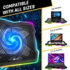KLIM nešiojamojo kompiuterio aušinimo padėklas Ultimate RGB 11–19 col. M20