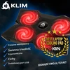 KLIM nešiojamojo kompiuterio aušinimo stovas su 4 ventiliatoriais ir 2 USB jungtimis, k147