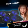 KLIM nešiojamojo kompiuterio aušinimo stovas su 2 ventiliatoriais, aliumininis, KRGB