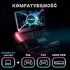 KLIM nešiojamojo kompiuterio aušinimo stovas su 5 ventiliatoriais ir 2 USB jungtimis, WR