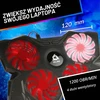KLIM nešiojamojo kompiuterio aušinimo stovas su 4 ventiliatoriais ir 2 USB jungtimis, k147