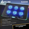 KLIM nešiojamojo kompiuterio aušinimo stovas su 6 ventiliatoriais, RGB, 11–19 col., G01
