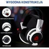 KLIM Puma laidinės žaidimų ausinės su mikrofonu, USB, 7.1 erdvinis garsas, baltos