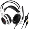 KLIM Puma laidinės žaidimų ausinės su mikrofonu, USB, 7.1 erdvinis garsas, baltos