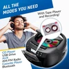 KLIM radijo magnetola su CD grotuvu, Bluetooth, USB, AUX ir kasečių įrašymu KLCD-0582