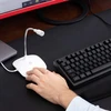 KLIM Talk stalinis vienkryptis USB mikrofonas su USB-A jungtimi, baltas
