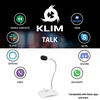KLIM Talk stalinis vienkryptis USB mikrofonas su USB-A jungtimi, baltas