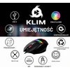 KLIM žaidimų pelė USB, optinė, 4000 DPI, 7 programuojami mygtukai, KLIM Skill