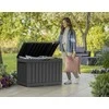 Koll Living lauko daiktadėžė, 190 l, antracito spalvos, polipropilenas, 82,3 × 45 × 57,7 cm, 22633