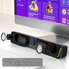 Kompiuterio kolonėlės Jeecoo kompiuterinė garso kolonėlė A40 su Bluetooth ir USB, 10 W, juoda