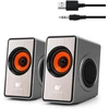 Kompiuterio kolonėlės OROROW 12 W stereofoninės kompiuterinės kolonėlės su USB ir 3,5 mm jungtimis, S206