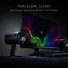 Kompiuterio kolonėlės Razer 2.0 kompiuterinės garsiakalbės su AUX ir USB, 3 colių stiklo pluošto garsiakalbiai, RGB apšvietimas, Nommo Chroma