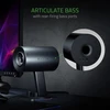 Kompiuterio kolonėlės Razer 2.0 kompiuterinės garsiakalbės su AUX ir USB, 3 colių stiklo pluošto garsiakalbiai, RGB apšvietimas, Nommo Chroma
