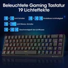 KOORUI mechaninė 60 % žaidimų klaviatūra su RGB apšvietimu, QWERTZ, MKC01