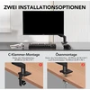 KOORUI monitoriaus stalo laikiklis 17–32 colių ekranams, VESA 75/100 mm, 2–9kg, KR20Y