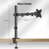 KOORUI vienos svirties monitoriaus laikiklis 13–27 col., VESA 75 × 75 / 100 × 100 mm KR10G