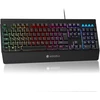 KOORUI žaidimų klaviatūra QWERTZ su RGB apšvietimu ir riešo atrama K0104