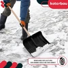 KOTARBAU sniego kastuvų rinkinys 2 vnt. su mediniais kotais ir ledo grandikliu ZSY3587K