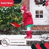 KOTARBAU vaikiškas sniego kastuvas su mediniu kotu, 82 cm, raudonas, S429K