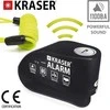 KRASER KR6Y Diskinis užraktas su signalizacija, juodas