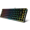 KROM membraninė 68 klavišų žaidimų klaviatūra su RGB apšvietimu, 62 %, USB, NXKROMKALISTASP