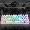 KUIYN 60 % laidinė žaidimų klaviatūra su RGB apšvietimu, 61 klavišo, V700